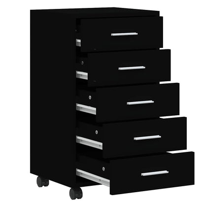 Cassettiera con Ruote in legno multistrato