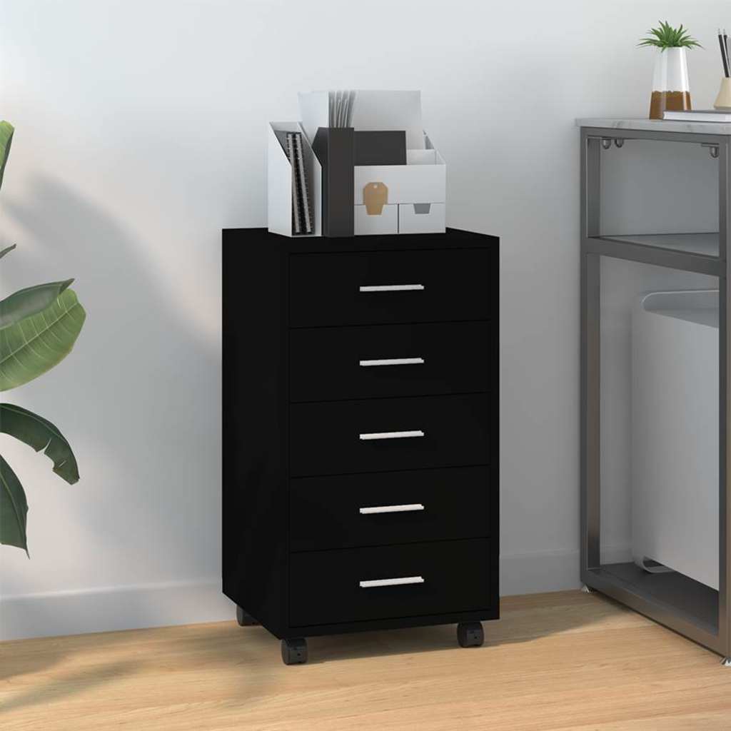 Cassettiera con Ruote in legno multistrato