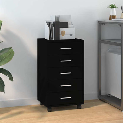 Cassettiera con Ruote in legno multistrato