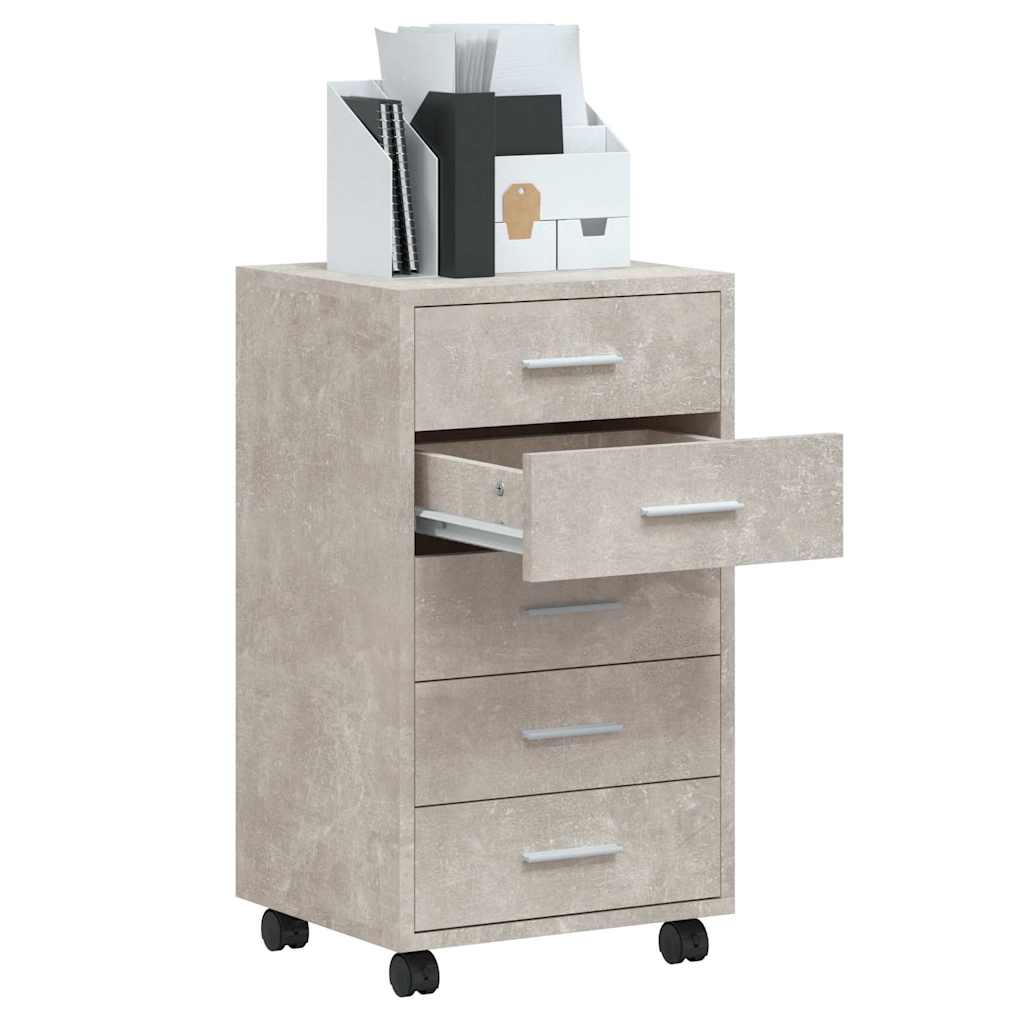 Cassettiera con Ruote in legno multistrato