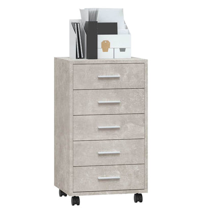 Cassettiera con Ruote in legno multistrato