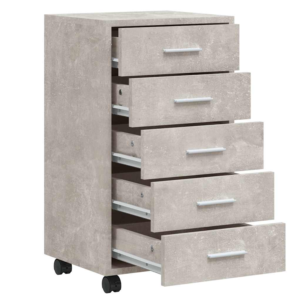 Cassettiera con Ruote in legno multistrato
