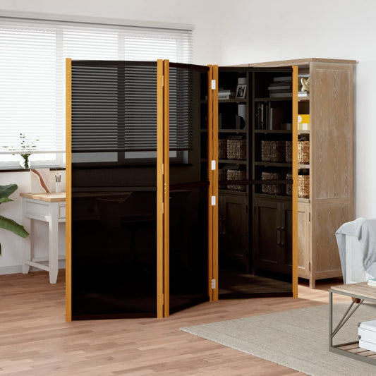 Paravento a 3 Pannelli Nero 210x180 cm - homemem39
