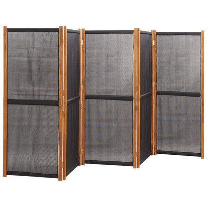 Paravento a 5 Pannelli Nero 350x180 cm - homemem39