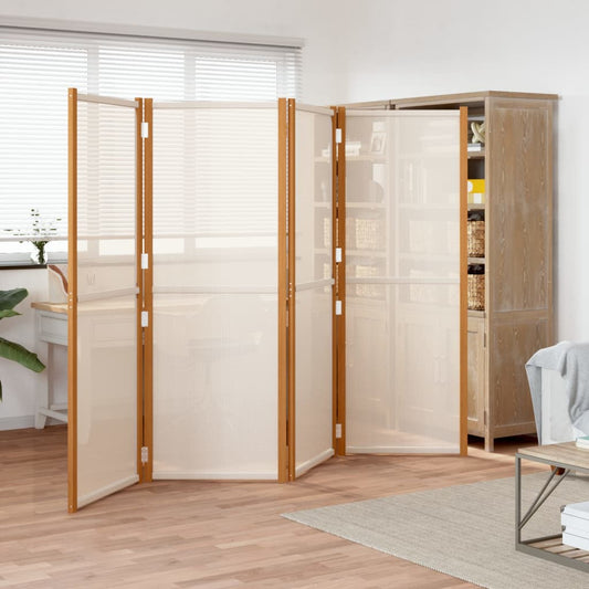 Divisorio a 4 Pannelli Bianco Crema 280x180 cm - homemem39