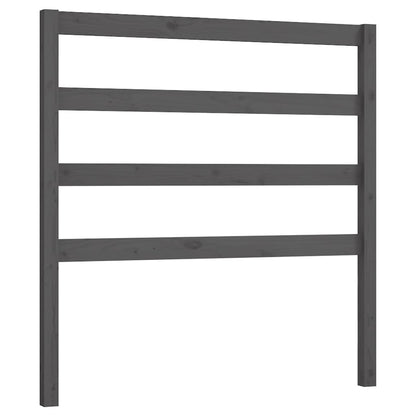 Testiera per Letto Grigia 106x4x100cm in Legno Massello di Pino - homemem39