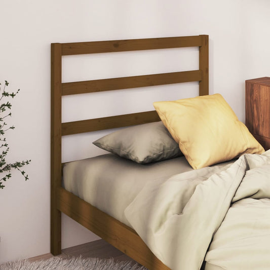 Testiera per Letto ambra 106x4x100 cm in Legno Massello di Pino - homemem39
