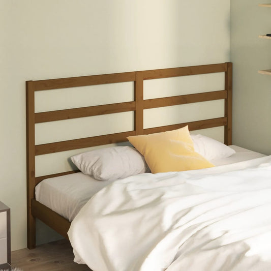 Testiera per Letto ambra 156x4x100 cm in Legno Massello di Pino - homemem39