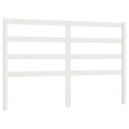 Testiera per Letto Bianca 166x4x100cm in Legno Massello di Pino - homemem39