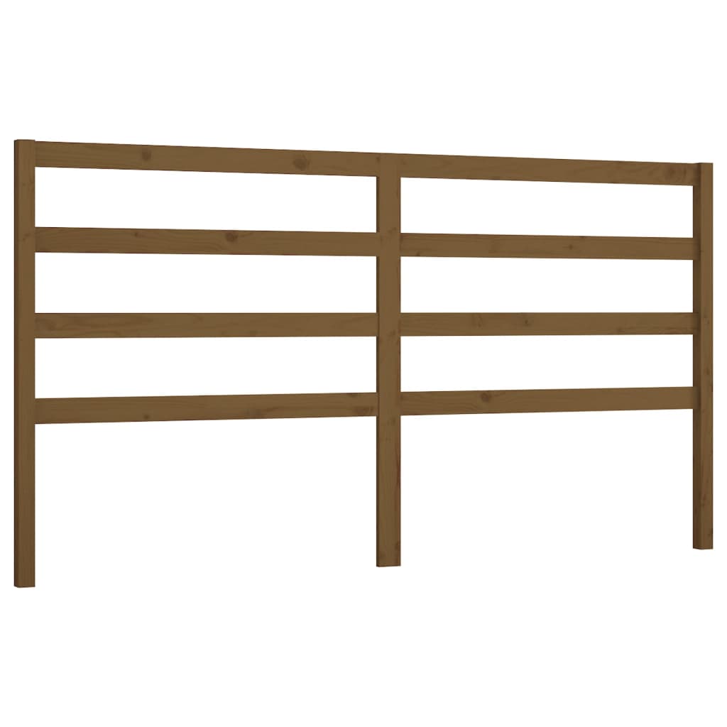 Testiera per Letto ambra 206x4x100 cm in Legno Massello di Pino - homemem39