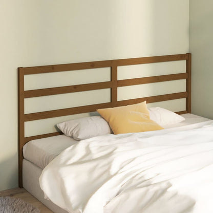 Testiera per Letto ambra 206x4x100 cm in Legno Massello di Pino - homemem39