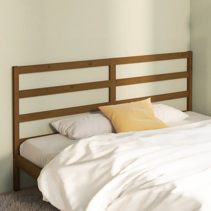 Testiera per Letto ambra 206x4x100 cm in Legno Massello di Pino - homemem39