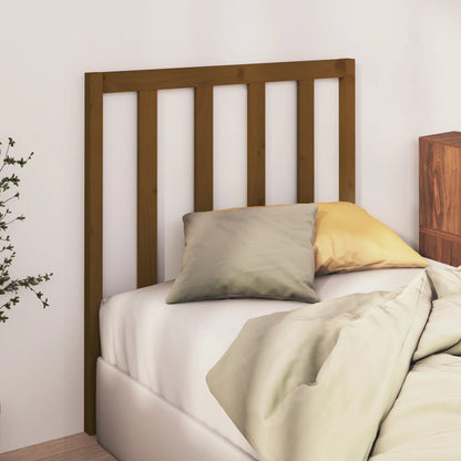Testiera per Letto ambra 81x4x100 cm in Legno Massello di Pino - homemem39