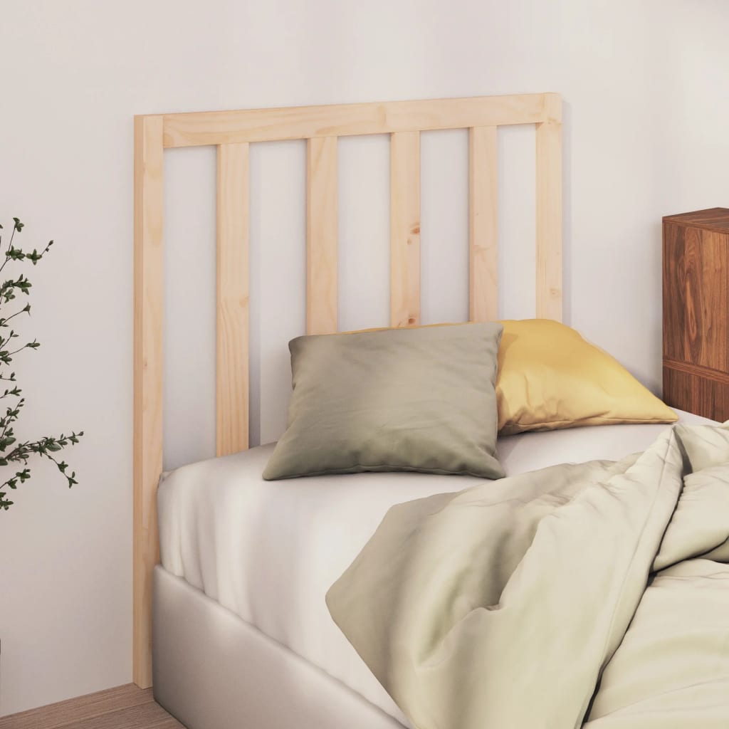 Testiera per Letto 96x4x100 cm in Legno Massello di Pino - homemem39