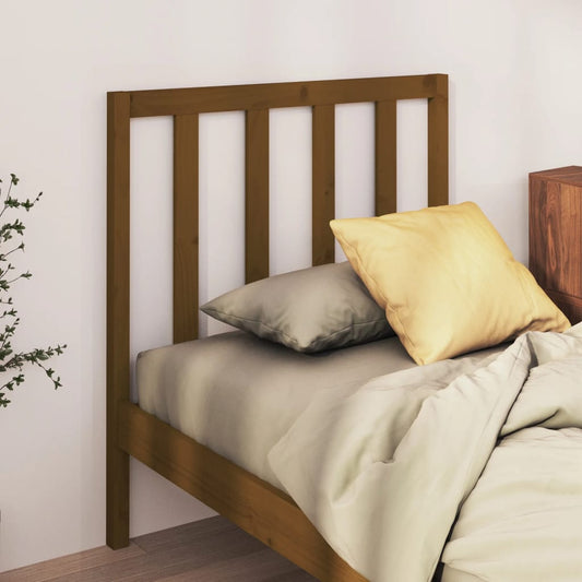 Testiera per Letto ambra 96x4x100 cm in Legno Massello di Pino - homemem39