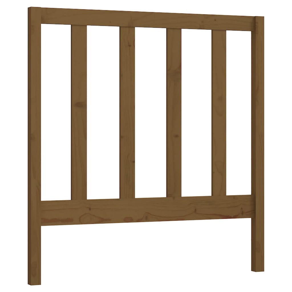 Testiera per Letto ambra 106x4x100 cm in Legno Massello di Pino - homemem39