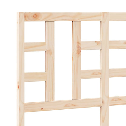 Testiera per Letto 126x4x100 cm in Legno Massello di Pino