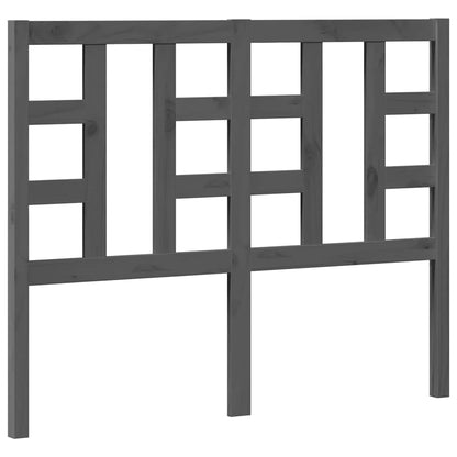 Graues Bettkopfteil 126 x 4 x 100 cm aus massivem Kiefernholz