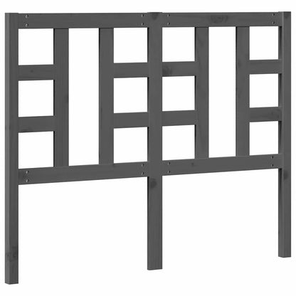 Graues Bettkopfteil 126 x 4 x 100 cm aus massivem Kiefernholz
