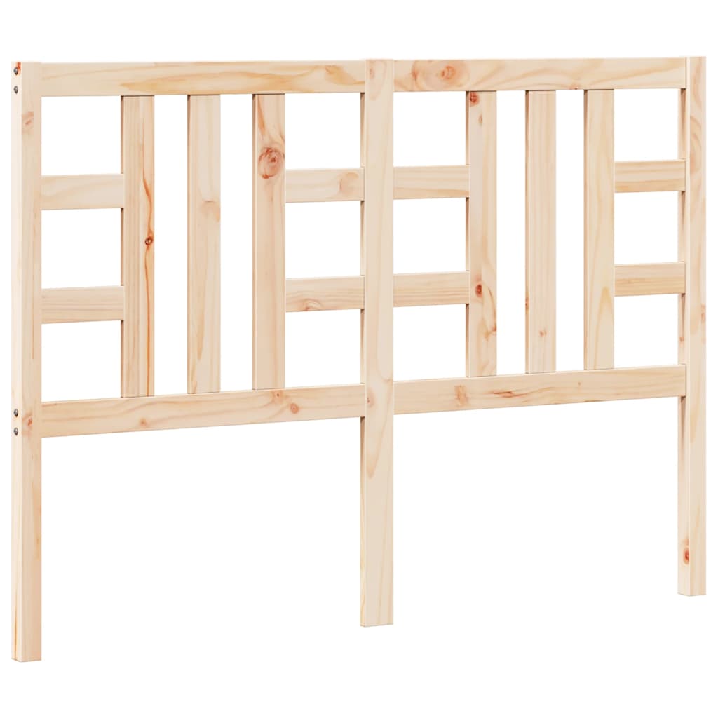 Headboard for Bed 141x4x100 cm in Solid Pine Wood