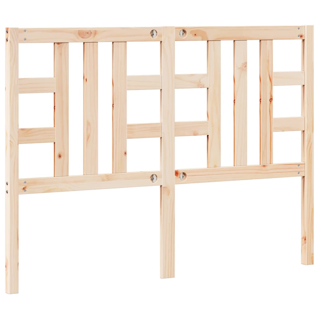 Headboard for Bed 141x4x100 cm in Solid Pine Wood
