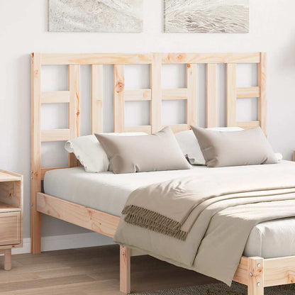 Headboard for Bed 141x4x100 cm in Solid Pine Wood