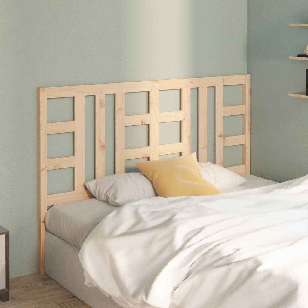 Testiera per Letto 146x4x100 cm in Legno Massello di Pino - homemem39