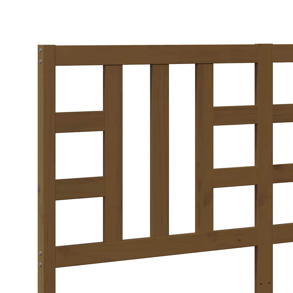 Testiera per Letto Ambra 146x4x100 cm in Legno Massello di Pino