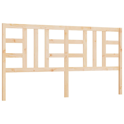 Testiera per Letto 206x4x100 cm in Legno Massello di Pino - homemem39