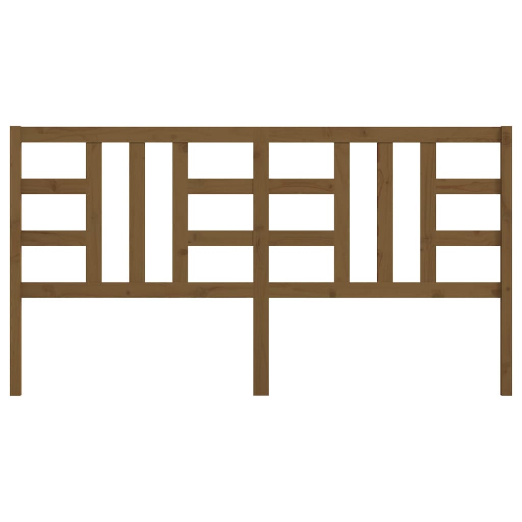 Testiera per Letto Ambra 206x4x100 cm in Legno Massello di Pino
