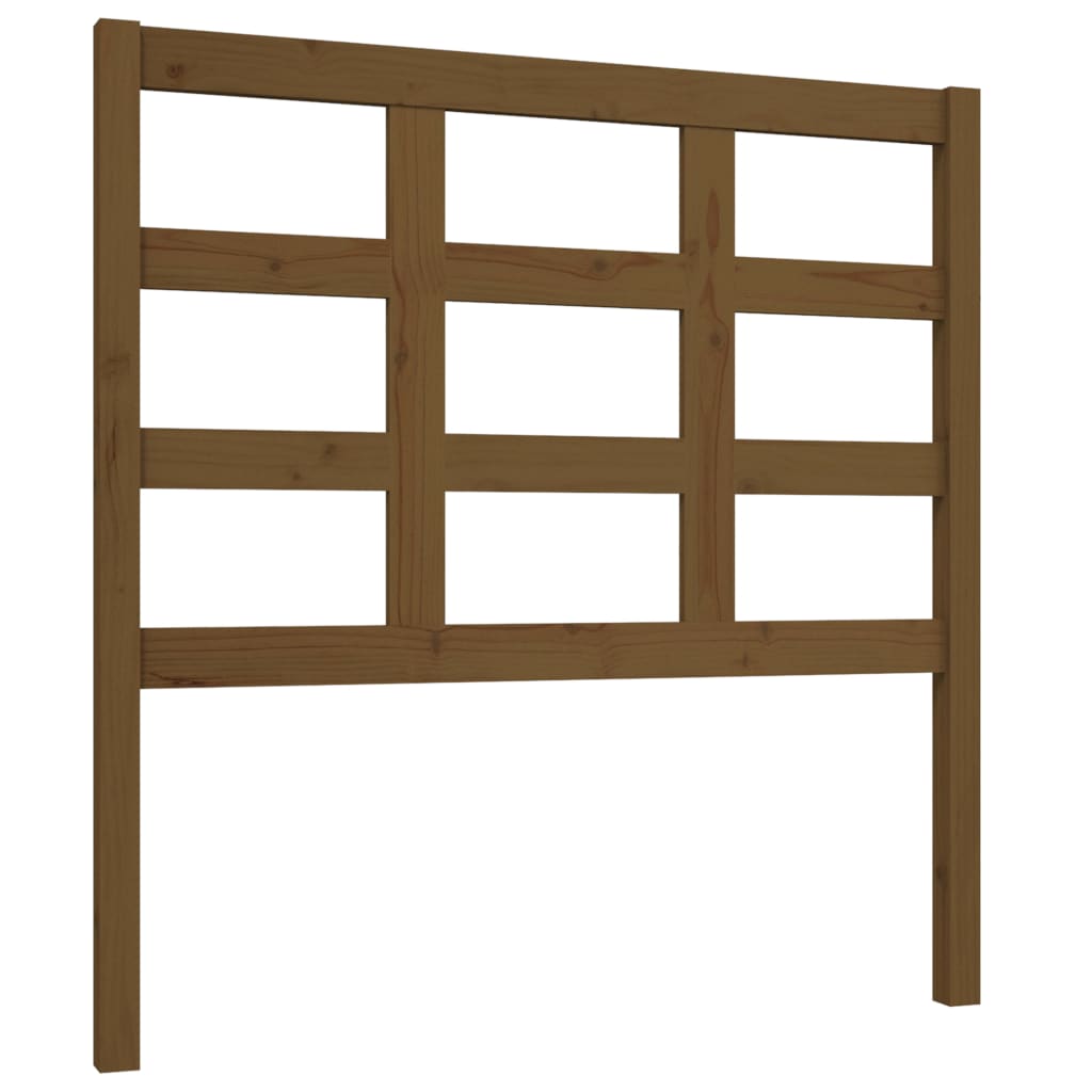 Testiera per Letto ambra 95,5x4x100cm in Legno Massello di Pino - homemem39