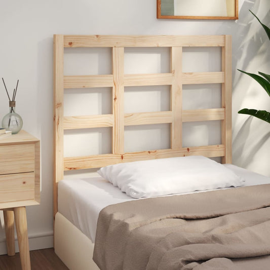 Testiera per Letto 105,5x4x100 cm Legno Massello di Pino - homemem39