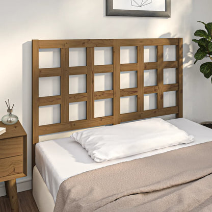 Testiera per Letto ambra 125,5x4x100 cm Legno Massello di Pino - homemem39