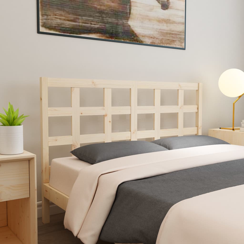 Testiera per Letto 165,5x4x100 cm Legno Massello di Pino - homemem39