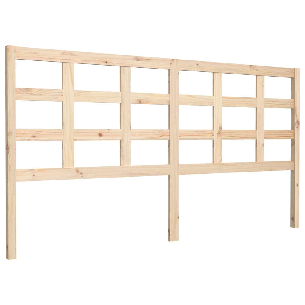 Testiera per Letto 185,5x4x100 cm Legno Massello di Pino - homemem39