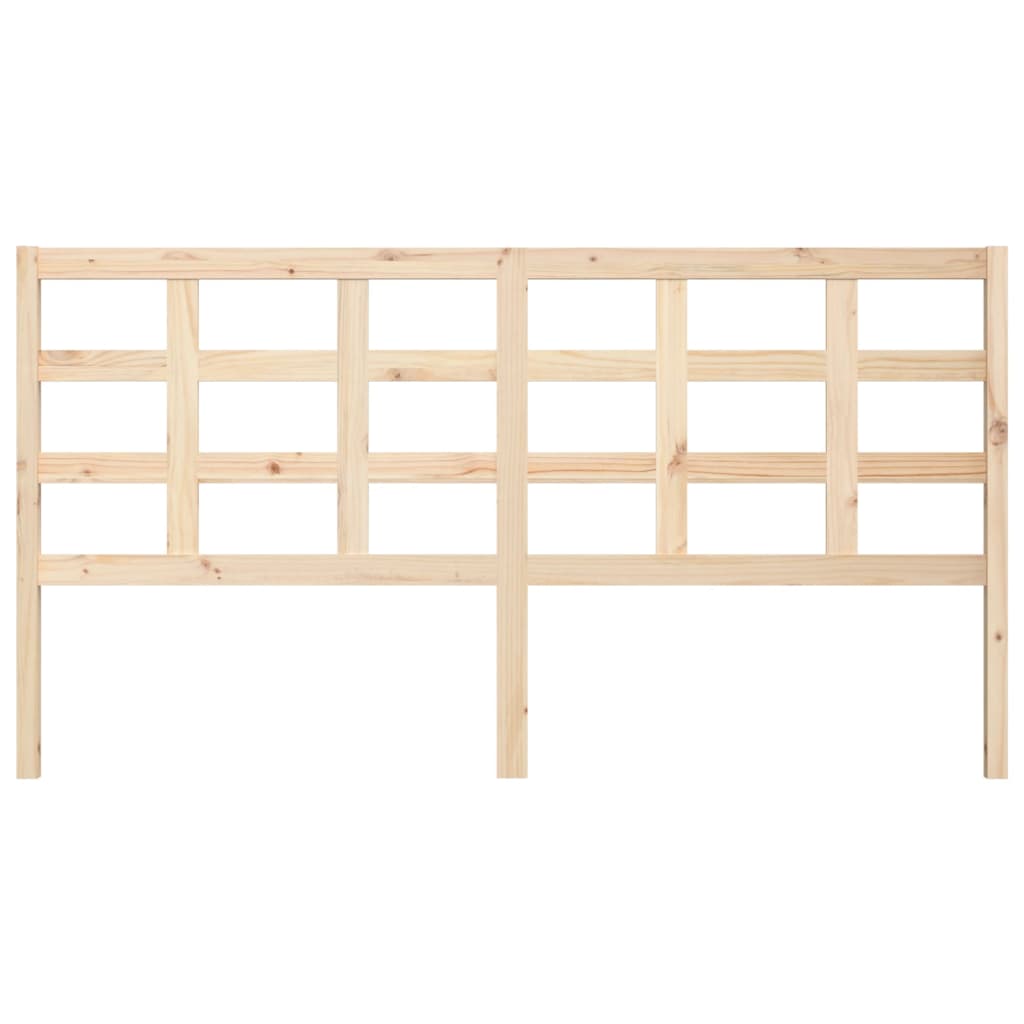 Testiera per Letto 185,5x4x100 cm Legno Massello di Pino - homemem39