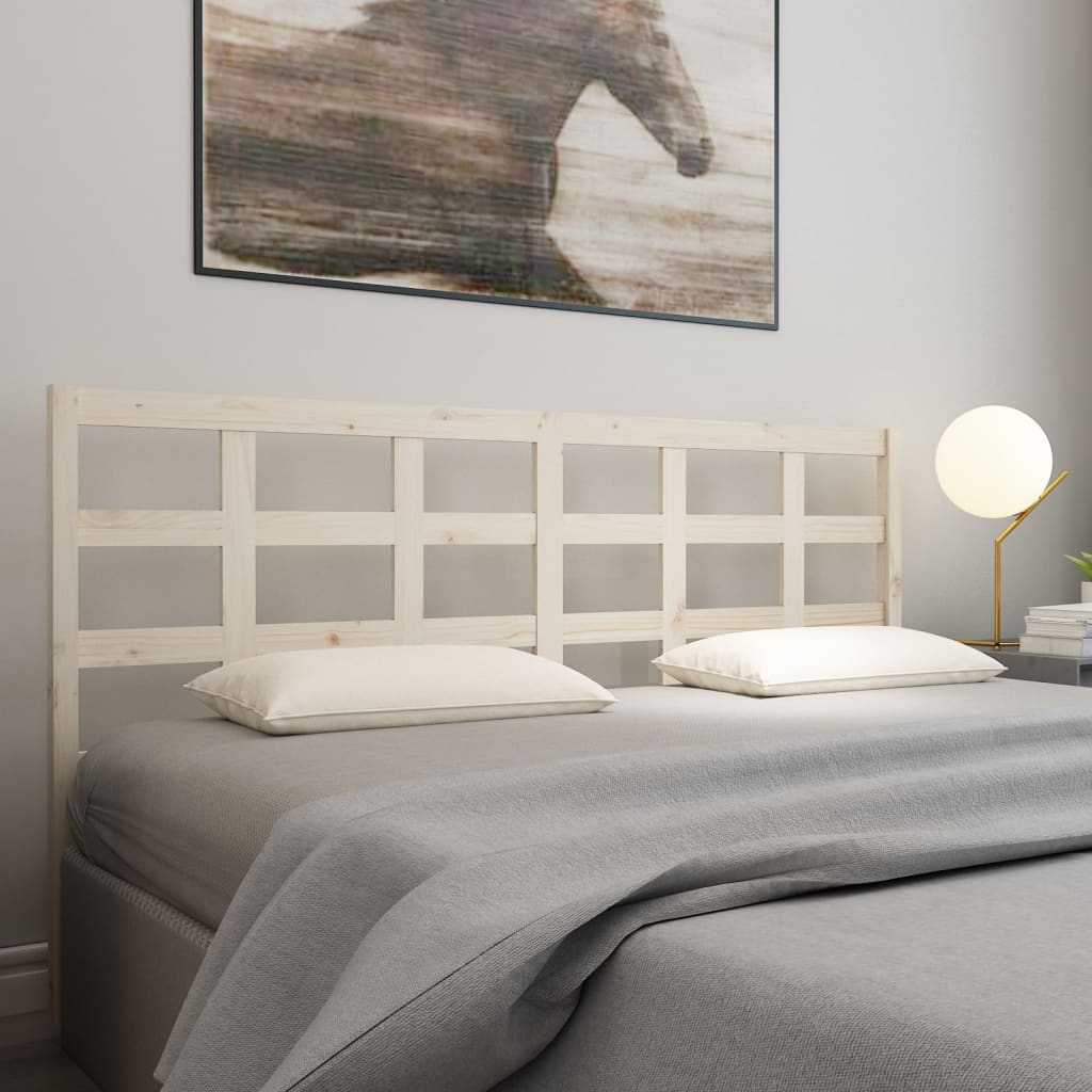 Testiera per Letto 185,5x4x100 cm Legno Massello di Pino - homemem39