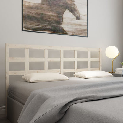 Testiera per Letto 185,5x4x100 cm Legno Massello di Pino - homemem39