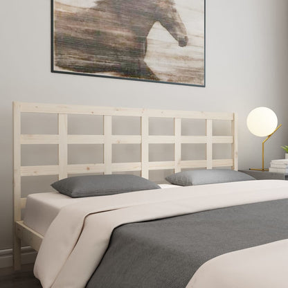 Testiera per Letto 185,5x4x100 cm Legno Massello di Pino - homemem39
