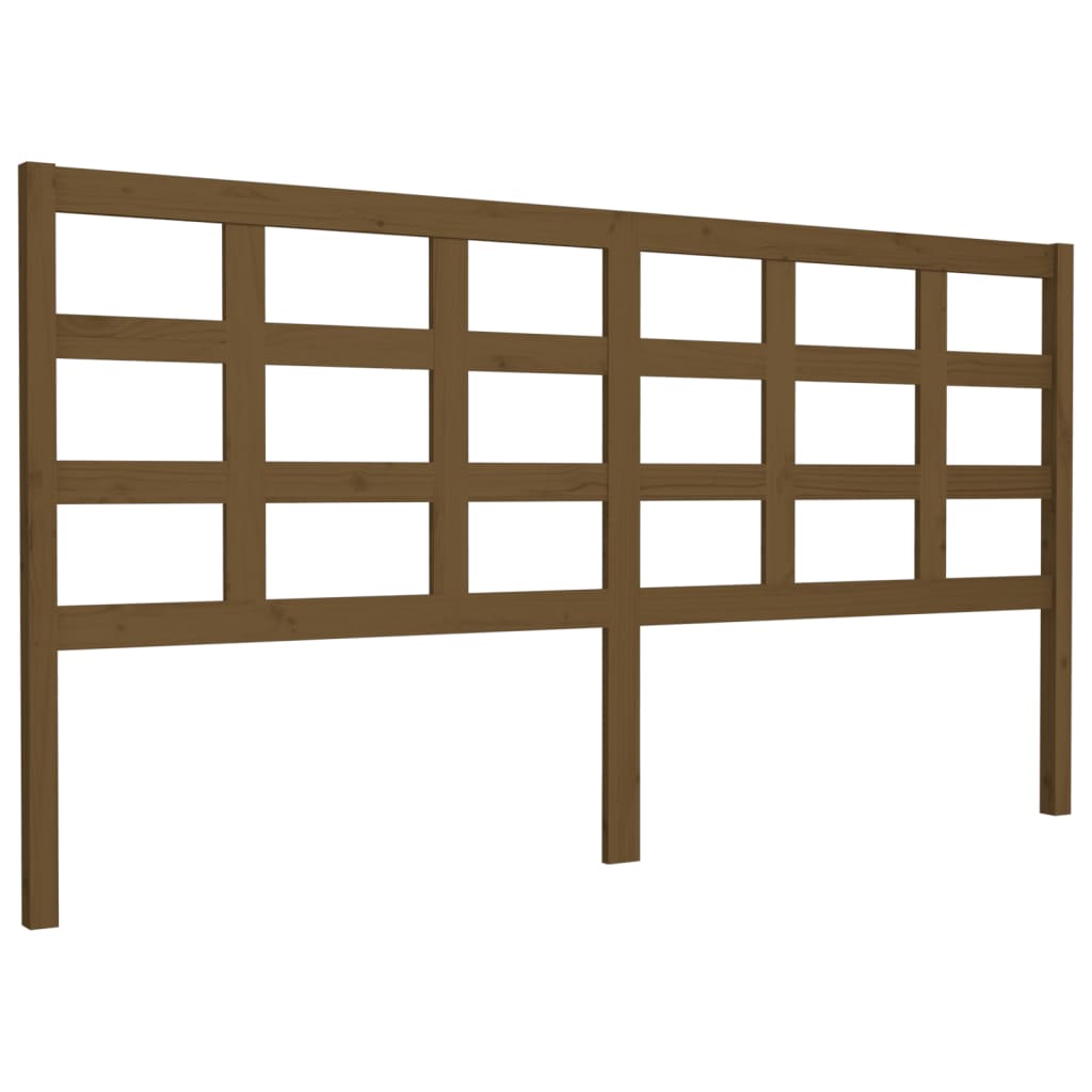 Testiera per Letto ambra 185,5x4x100 cm Legno Massello di Pino - homemem39