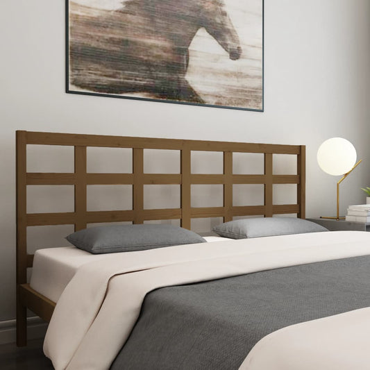 Testiera per Letto ambra 185,5x4x100 cm Legno Massello di Pino - homemem39