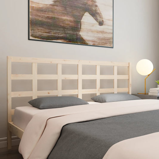 Testiera per Letto 205,5x4x100 cm Legno Massello di Pino - homemem39