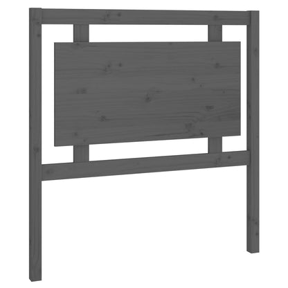 Testiera per Letto Grigia 95,5x4x100 cm Legno Massello di Pino - homemem39
