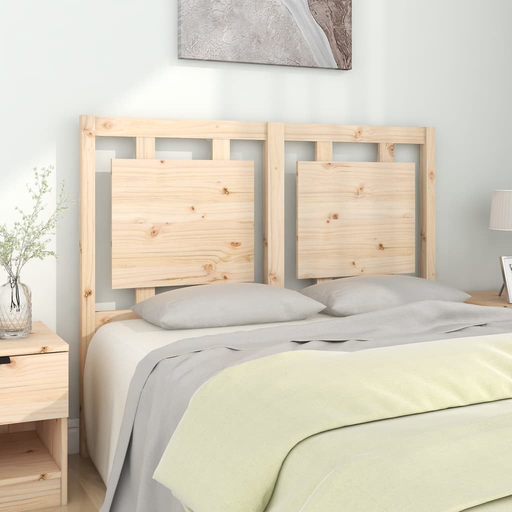 Testiera per Letto 125,5x4x100 cm in Legno Massello di Pino - homemem39