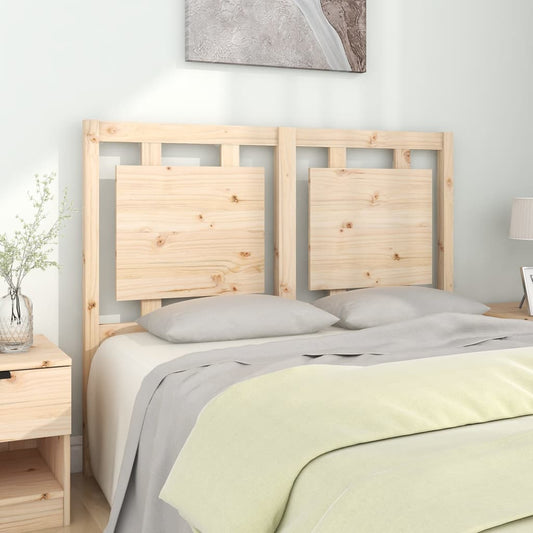 Testiera per Letto 125,5x4x100 cm in Legno Massello di Pino - homemem39