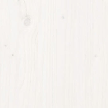 Testiera per Letto Bianca 125,5x4x100 cm Legno Massello di Pino | homemem39
