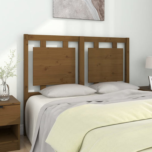 Testiera per Letto ambra 125,5x4x100 cm Legno Massello di Pino - homemem39