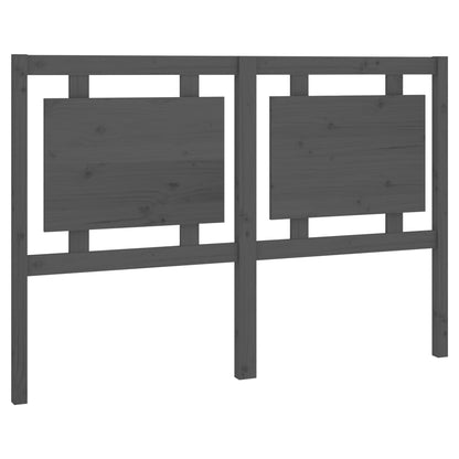 Testiera per Letto Grigia 145,5x4x100 cm Legno Massello di Pino - homemem39