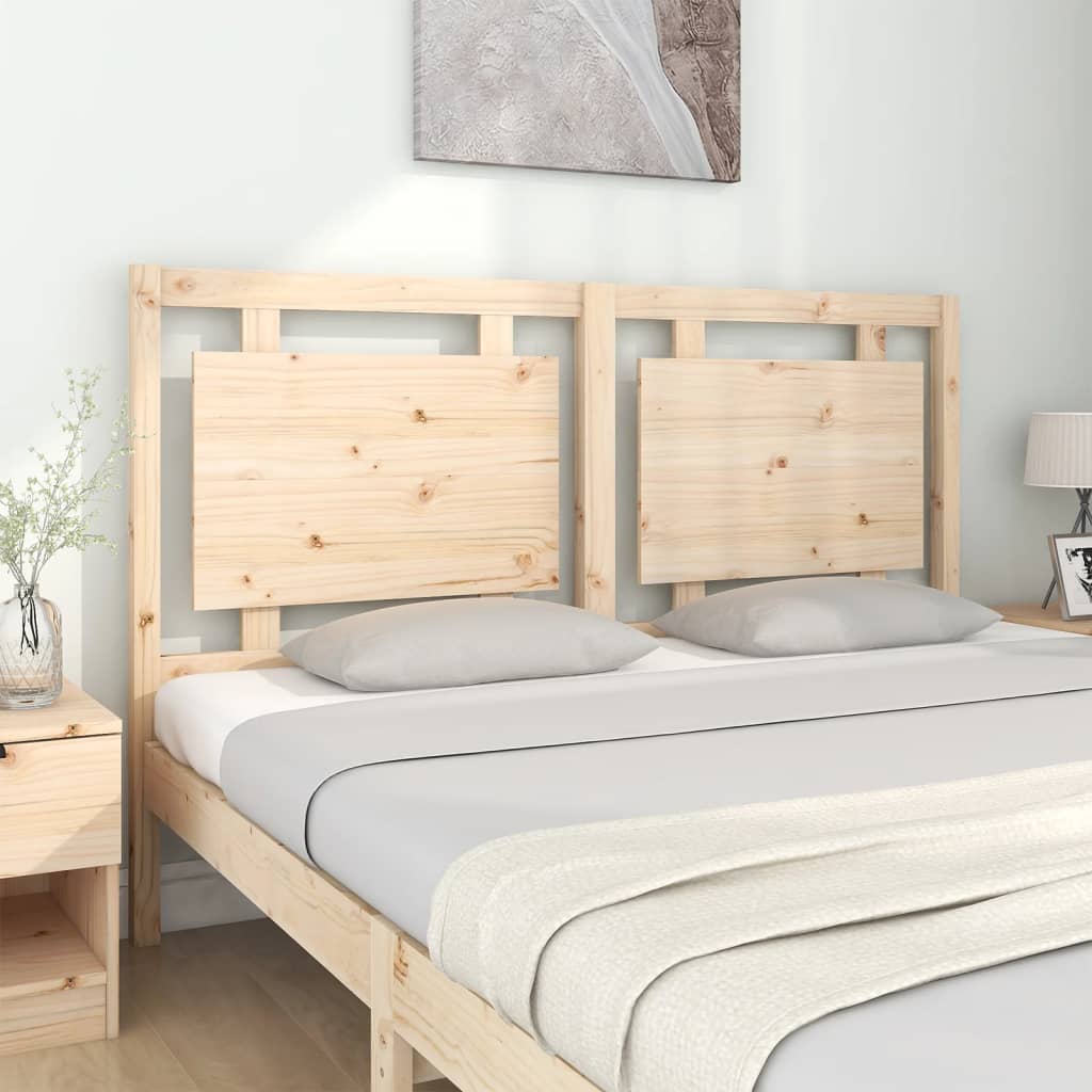 Testiera per Letto 155,5x4x100 cm in Legno Massello di Pino - homemem39