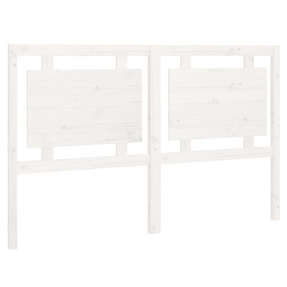 Testiera per Letto Bianca 155,5x4x100 cm Legno Massello di Pino - homemem39